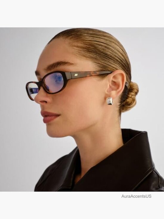 Don\'t Cha Sunglasses - Oval, Minimalist Y2K Style, Polycarbonate, UV